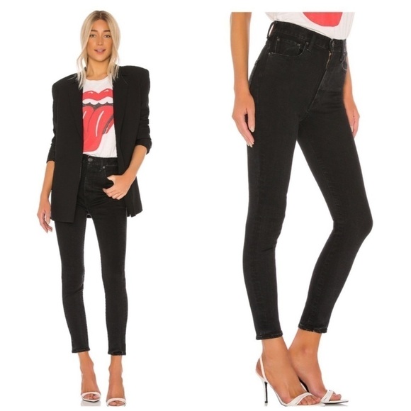 Moussy HIGH RISE REBIRTH BLACK SKINNY sz 28 - Picture 1 of 12